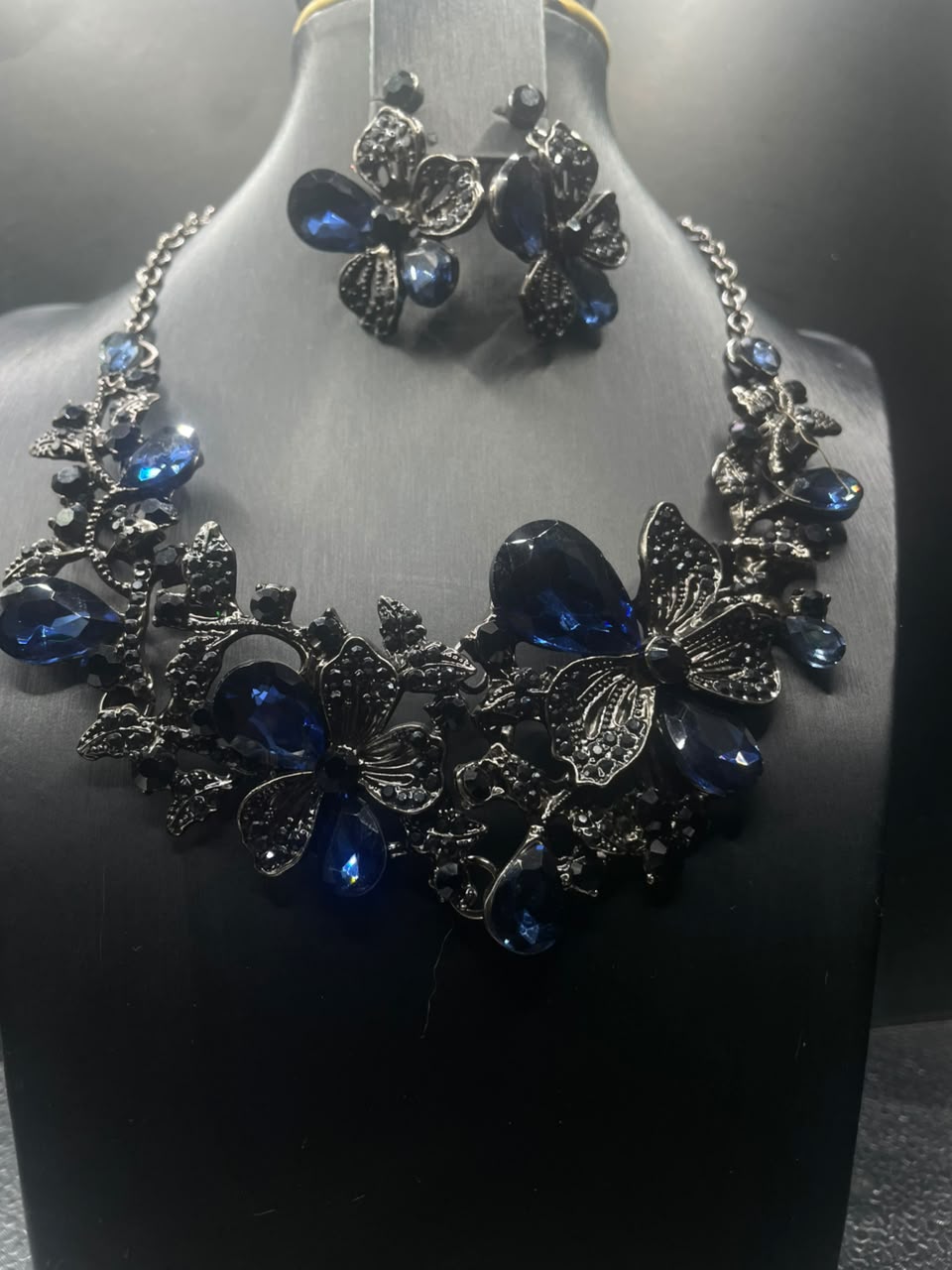 Midnight Sapphire Statement Set