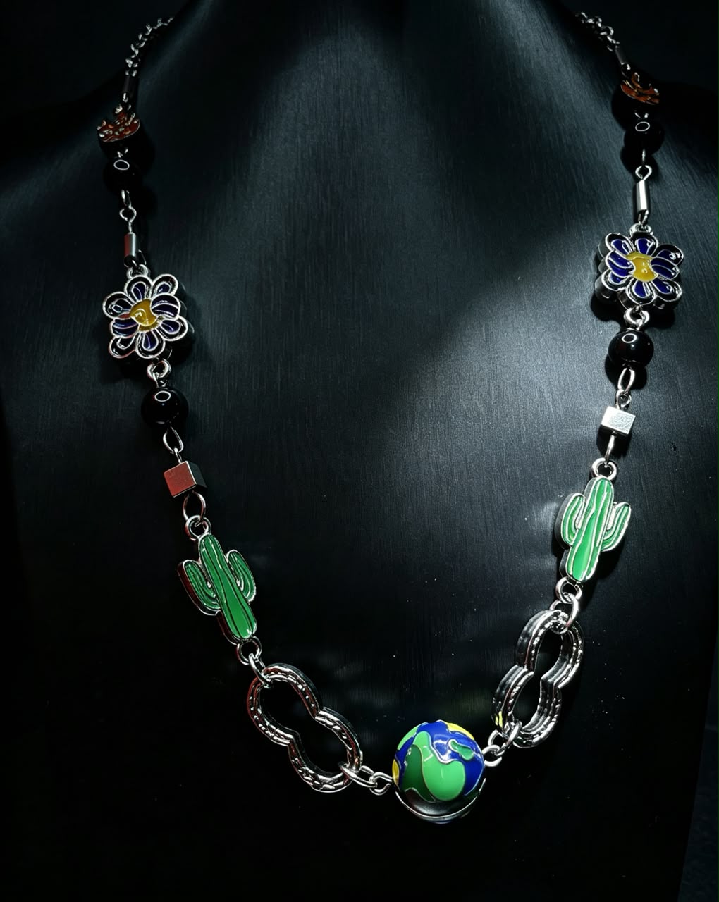 Midnight World Charm Necklace