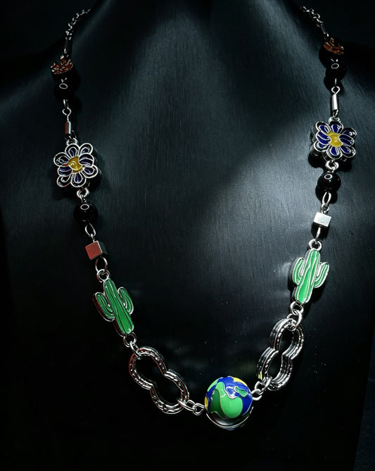 Midnight World Charm Necklace